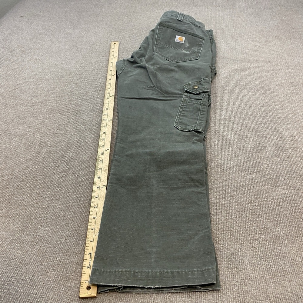 Carhartt Pants Mens 33x30 B342 MOS Ripstop Cargo Double Knee Grunge Distressed - Picture 9 of 12